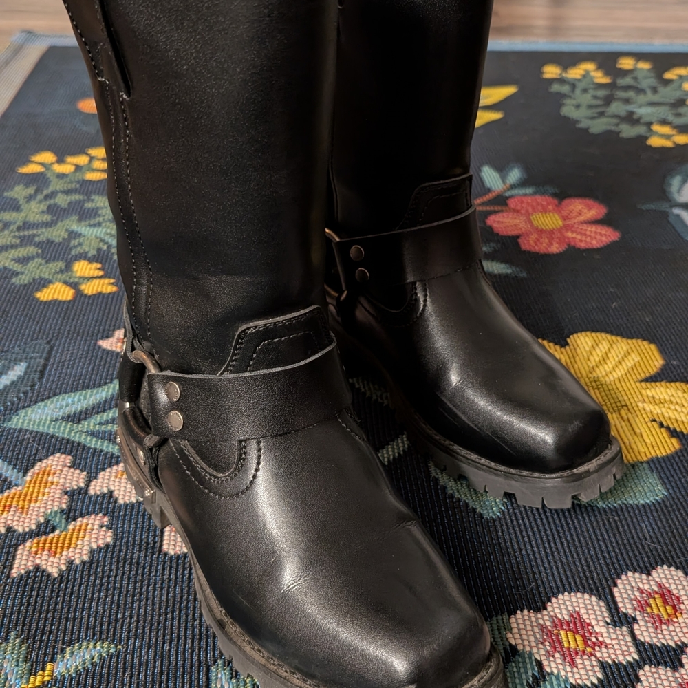 Black Harness Boots - Picture 2 of 6